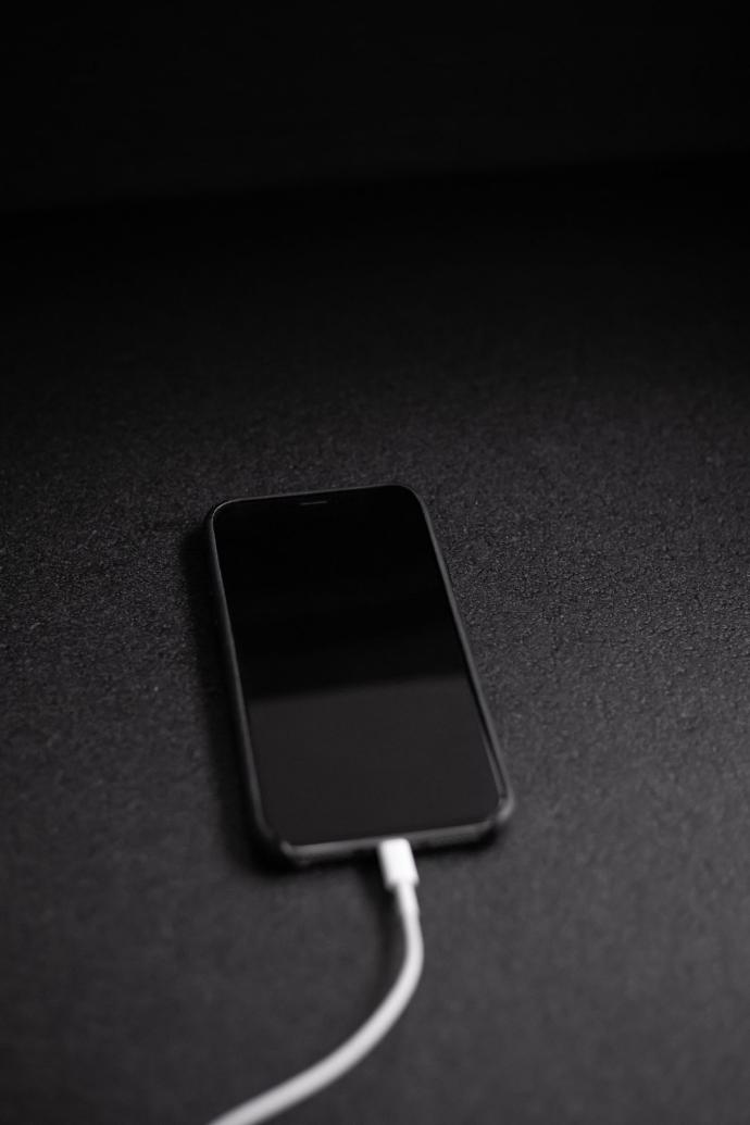 black smartphone